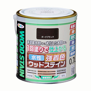 アサヒペン　水性　強着色　ウッドステイン　0.7L　ダークブラック