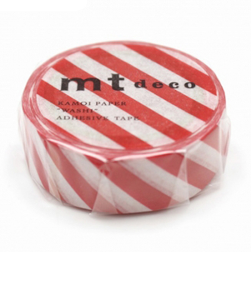 カモ井　mt　1P　MT01D371R　ストライプ／レッド