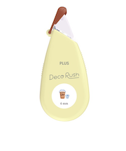 プラス（PLUS）　デコラッシュ　6mm幅　51－889　カフェ