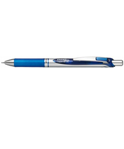 ぺんてる（Pentel）　ノック式エナージェル0.4mm　BLN74ーC　シルバー軸　青インキ