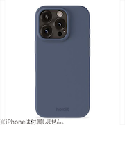 【iPhone16Pro】　ホールディット（Holdit）　シリコンケース　パシフィックブルー