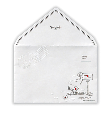 ホールマーク（Hallmark）　レターパッド用封筒　スヌーピー　819460　ポストと手紙2