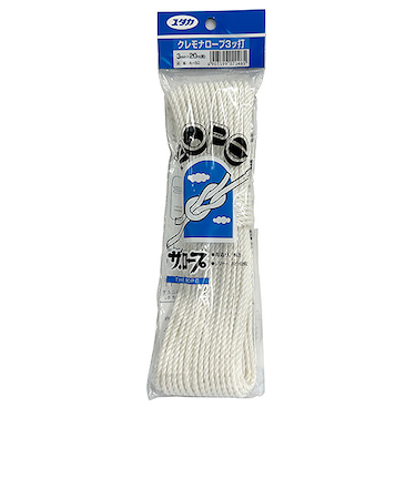 ユタカメイク　クレモナロープ　3つ打タイプ　A‐50　3mm×20m