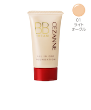 セザンヌ　BBクリーム　01　ライトオークル