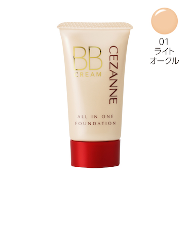 セザンヌ　BBクリーム　01　ライトオークル