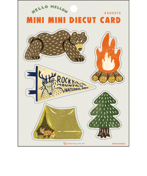 グリーティングライフ（Greeting　Life）　オカタオカ　ミニミニダイカットカード　OK-34