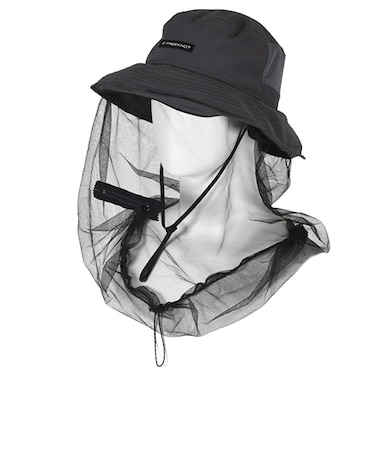 フリーノット（FREEKNOT）　BOWBUWN　ネット付きハット　Y3227－F－93　チャコール