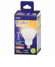 オーム電機　LED電球　ハロゲンランプ形　E11　中角タイプ　4.6W　電球色　LDR5L-M-E11　5