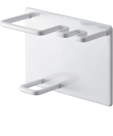 山崎実業　タワー（tower）　マグネットバスルームチューブ＆歯ブラシホルダー　5510　ホワイト