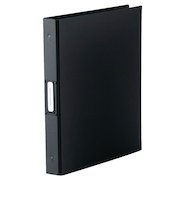 モノクローム（MONOCHROME）　A4S－30穴クリアファイル　差し替え式　PAM－139BK　ブラック