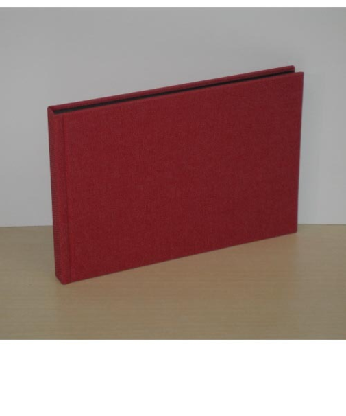 クロスアルバム　デニム素材　S　レッド