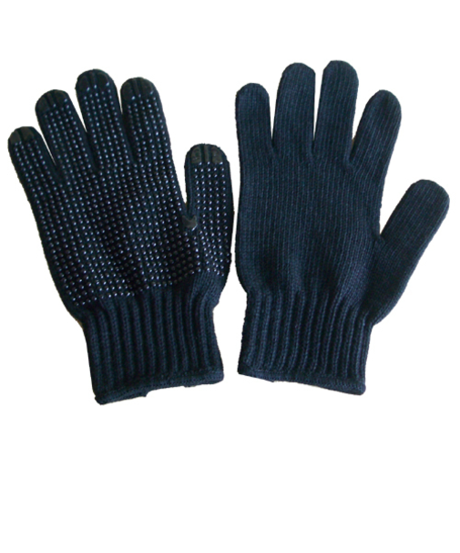 軍手ボツ付　黒M