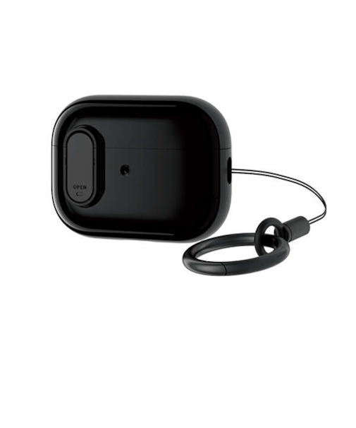 【AirPodsPro（第2世代）】　エレコム（ELECOM）　TOUGH　SLIM　Lockケース　AVA-AP4TSLBK　ブラック