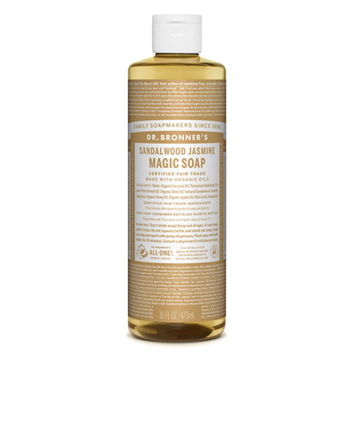 ドクターブロナー（DR.BRONNER’S）　マジックソープ　サンダルウッド＆ジャスミン　M　473mL