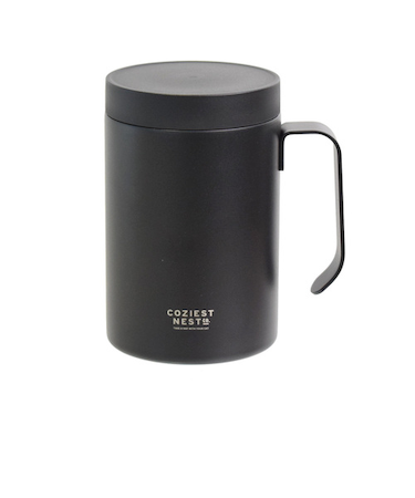 サブヒロモリ　ネストコ　持ち運べるステンレスマグカップ　450mL　ブラック
