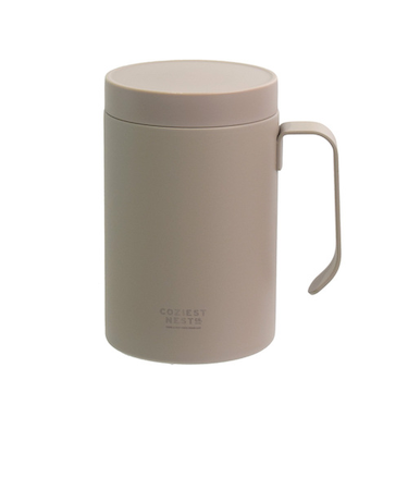 サブヒロモリ　ネストコ　持ち運べるステンレスマグカップ　450mL　ベージュ