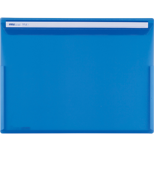 セキセイ　アクティフV　フリップファイル　A4　ヨコ　ACT‐5901‐14　コバルトブルー