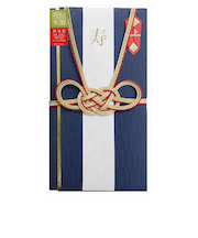 ゼットアンドケイ（Z＆K）　祝儀袋　矢絣　藍