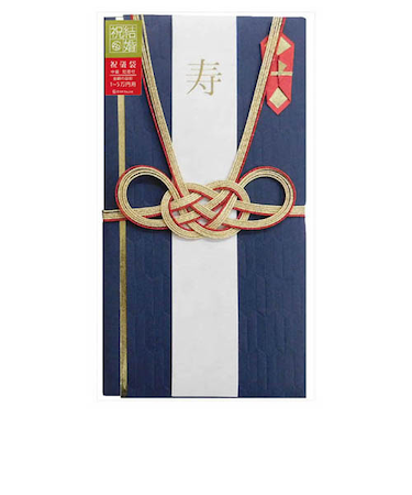 ゼットアンドケイ（Z＆K）　祝儀袋　矢絣　藍