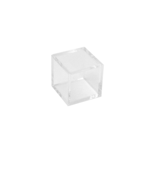 プラスチックキューブ　角　クリア　18×18×18mm