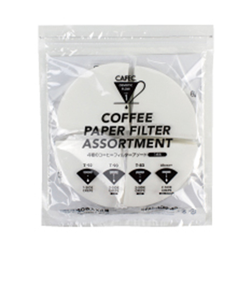 カフェック（CAFEC）　コーヒーフィルターアソート　CFA1－40W－4P　　1杯用　各40枚