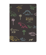 【2025年9月始まり】　リュリュ　スケジュール帳　A5　マンスリーブロック　DN2606　ダイナソー　月曜始まり