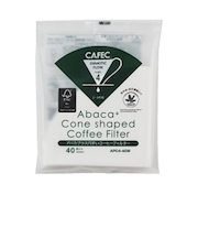 カフェック（CAFEC）　アバカプラス　円すいフィルター　APC4－40　ホワイト　4杯用　40枚