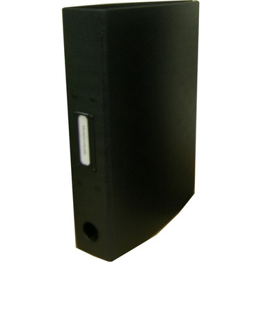 エルクラッセ　A4Sパイプファイル　5cm　ブラック