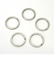 ツチノ　平形キーリング　ニッケル16mm