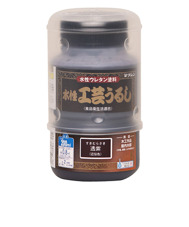 和信ペイント　水性工芸うるし　透紫　200mL