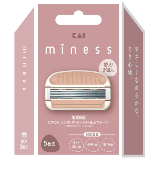 貝印（KAI）　miness　替刃3個入
