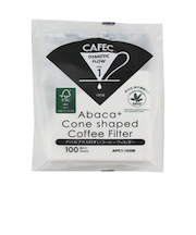 カフェック（CAFEC）　アバカプラス　円すいフィルター　APC1－100　ホワイト　1杯用　100枚