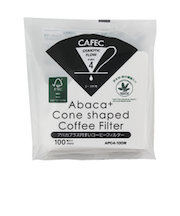 カフェック（CAFEC）　アバカプラス　円すいフィルター　APC4－100　ホワイト　4杯用　100枚