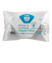 カフェック（CAFEC）　アバカ扇形フィルター　AB103－100　ホワイト　5～7杯用　100枚