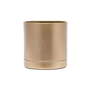ホワイエ（FOYER）　MC円柱メタルeco　ポット皿付　「鉄はエコ」　3200028AGL　アンティークゴールド＃4