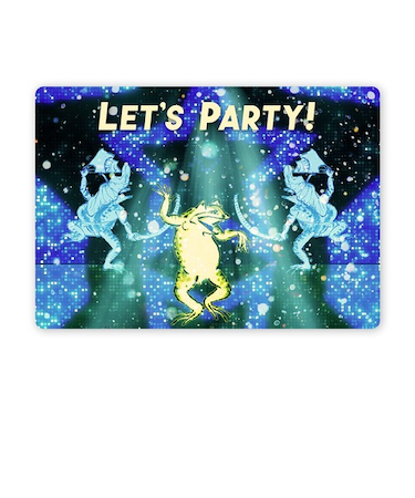 ガプラス　なめらかに動く絵はがき　鳥獣戯画　ダンス