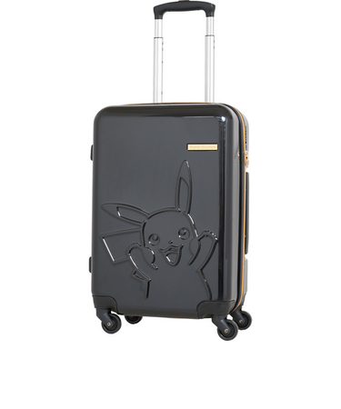 ポケモン（POKEMON）　ピカチュウ　スーツケース　ジッパーキャリー　S　37L　PK-0864-50　ブラック
