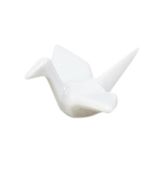 藍花　鶴　箸置　13806　白