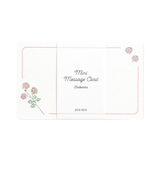 リュリュ　名刺サイズ　メッセージカード　15枚入り　IMC-05　ダリア