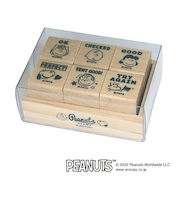 こどものかお スヌーピー6Pスタンプセット 2280-002 ピーナッツキャラクター評価印(英語)