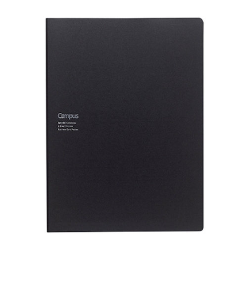 コクヨ（KOKUYO）　キャンパス書類収容カバーノート　セミB5　ノ－613B－D　ブラック
