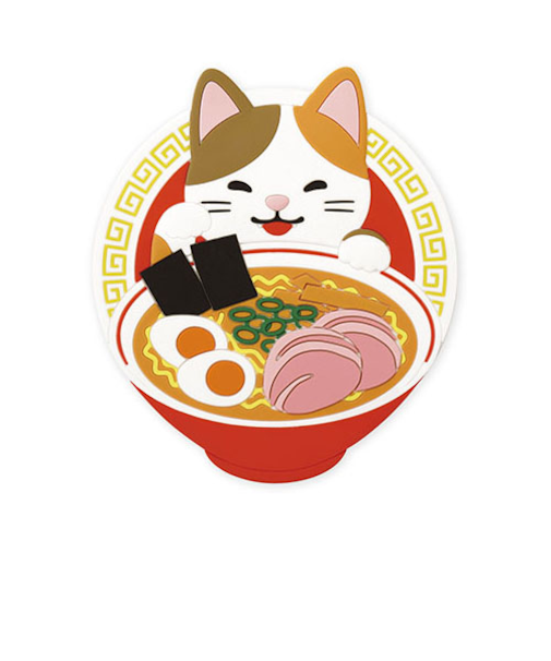 東洋ケース　Japanese　culture　MAGNET　三毛猫　ラーメン