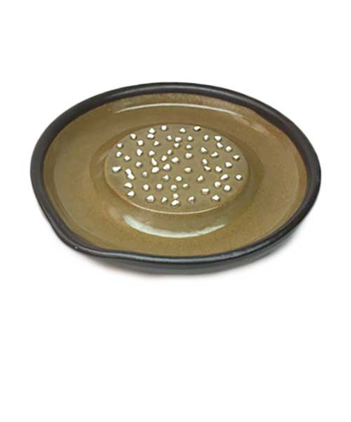 元重製陶所　おろし器　中　黒マット