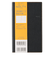 【2025年12月始まり】　ノルティ（NOLTY）　クレスト3　定形外　ウィークリーホリゾンタル　1811　ブラック　月曜始まり