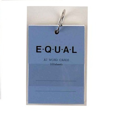 ライフ　単語カード　A7　イコール　P320a　青