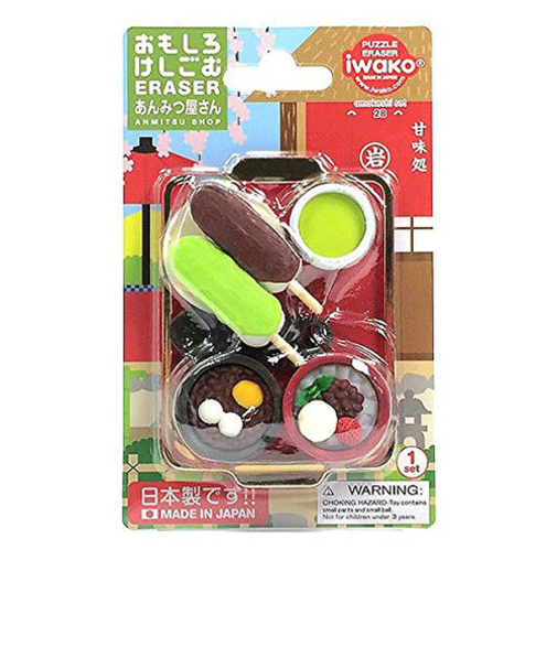 イワコー（iwako）　ブリスターパック消しゴム　ER-BRI033　あんみつ屋さん