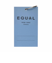 ライフ　単語カード　5×3　P319A　ブルー　100枚