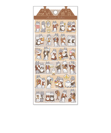 マインドウェイブ　アニマルバトラーステッカー　82443　おおかみ