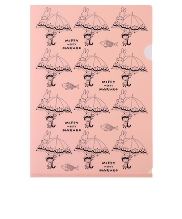 ビーエスエス（BSS）　miffy　meets　maruko　A4クリアホルダー　EB301B