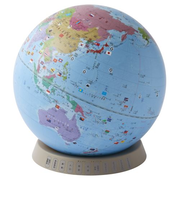 レイメイ藤井 しゃべる国旗付地球儀&カルタ タッチミー(音声機能付き)